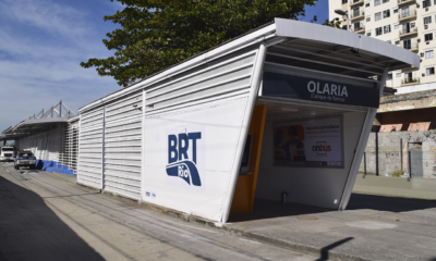 Imagem da estação de Olaria do BRT