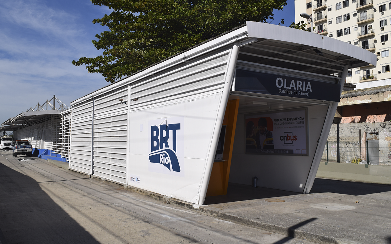 Imagem da estação de Olaria do BRT