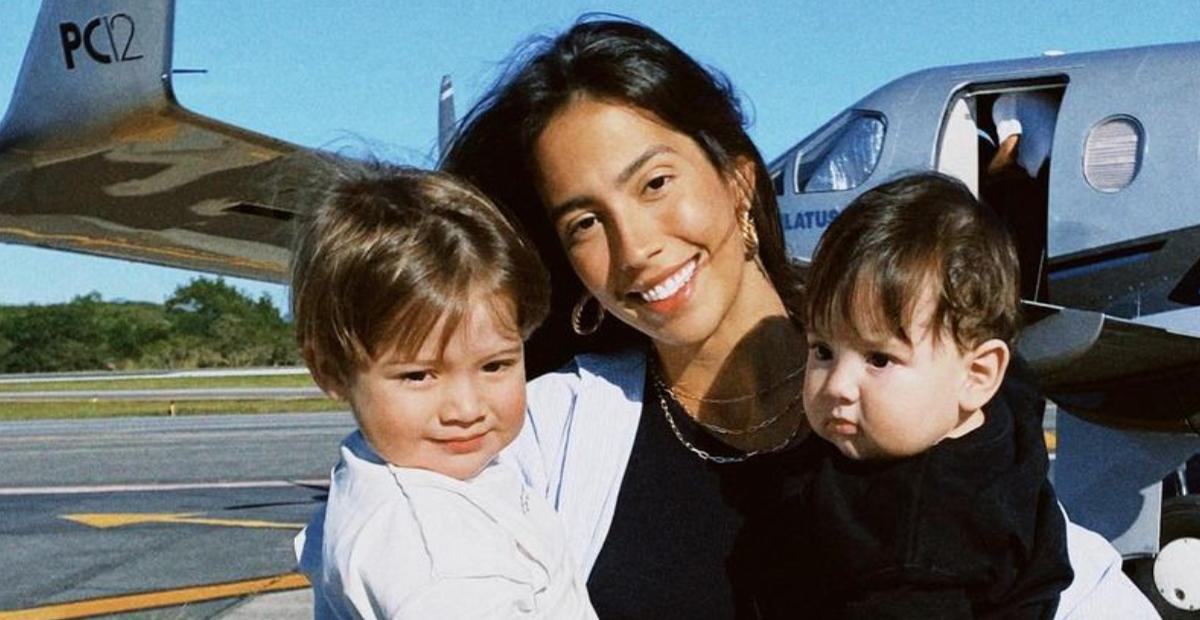 Gabi Brandt e filhos