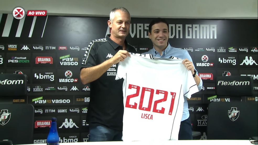 Lisca é apresentado no Vasco como novo treinador da equipe para a Série B