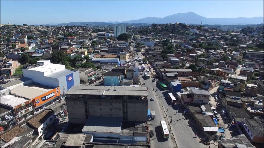 Foto aérea de Belford Roxo, cidade da Baixada Fluminense