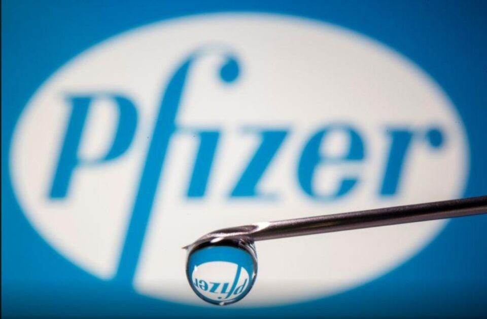 Imagem  da logomarca da Pfizer