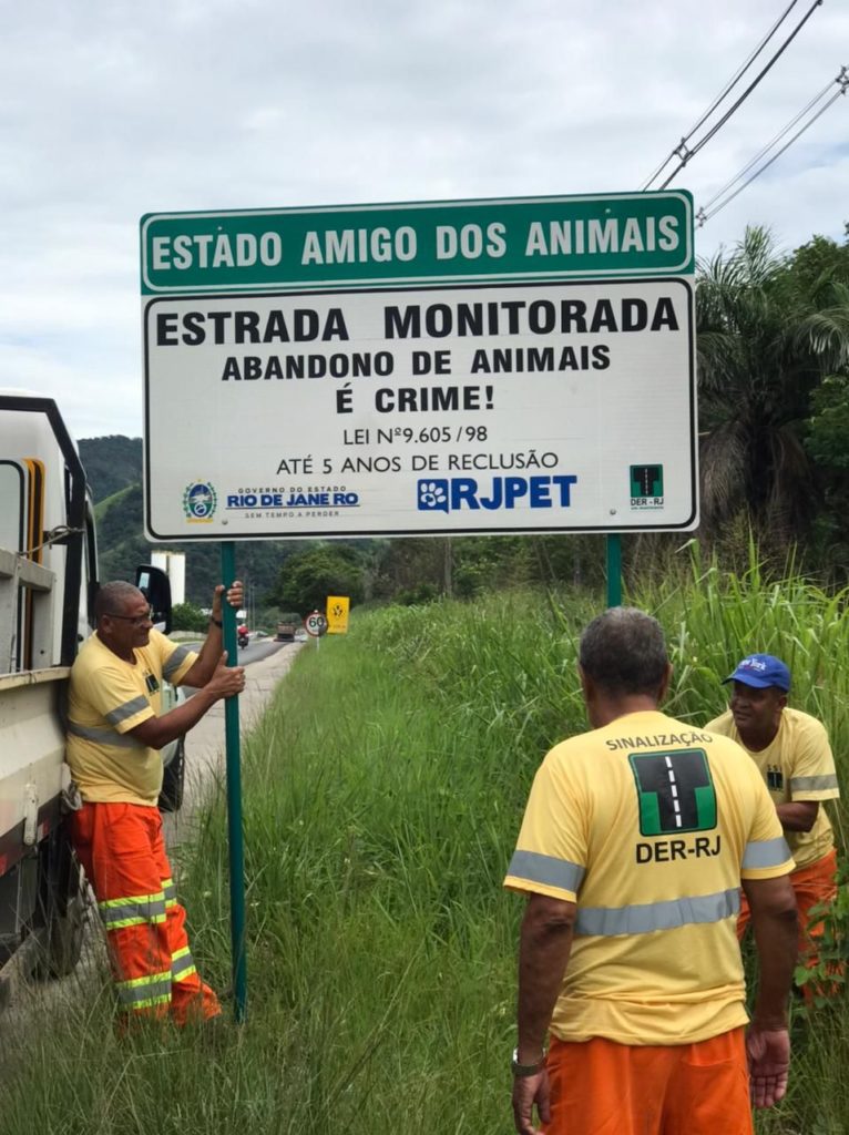 Imagem da placa de orientação