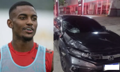 Ramon , jogador do Flamengo, atropela e mata ciclista na Barra da Tijuca