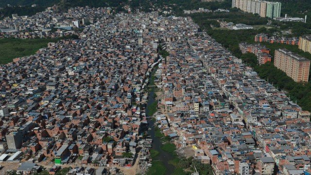 Vista aérea da comunidade Rio das Pedras